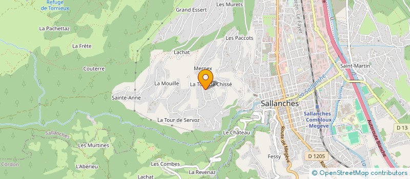 localisation de l'entreprise API FINANCEMENTS à SALLANCHES