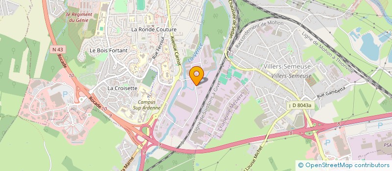 localisation de l'entreprise API FORMATION à CHARLEVILLE-MEZIERES
