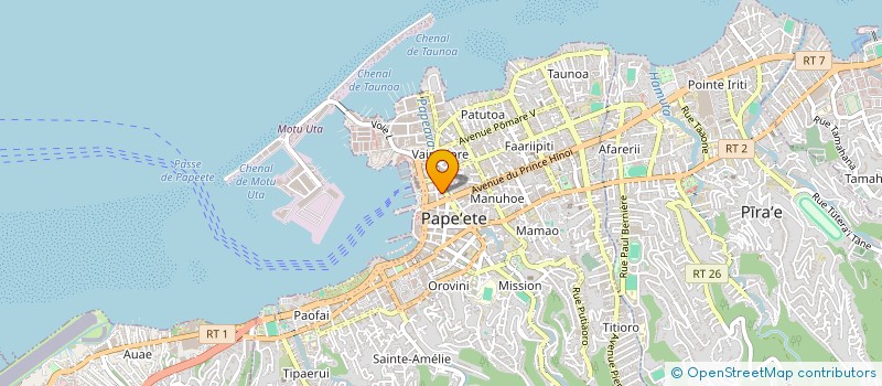 localisation de l'entreprise API FORMATION à PAPEETE