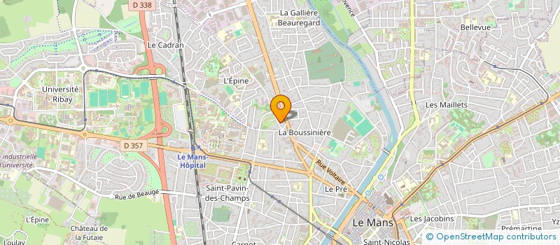 localisation de l'entreprise API IMMO  LE MANS