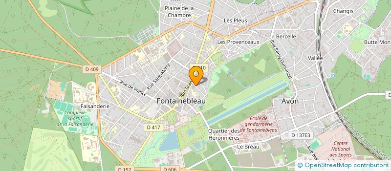 localisation de l'entreprise API INFORMATIQUE à FONTAINEBLEAU