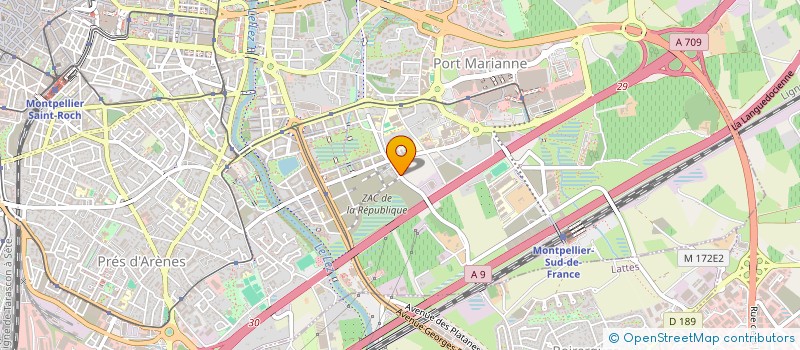 localisation de l'entreprise API NET à MONTPELLIER