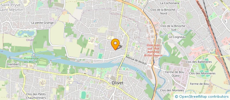 localisation de l'entreprise API NETTOYAGE à OLIVET