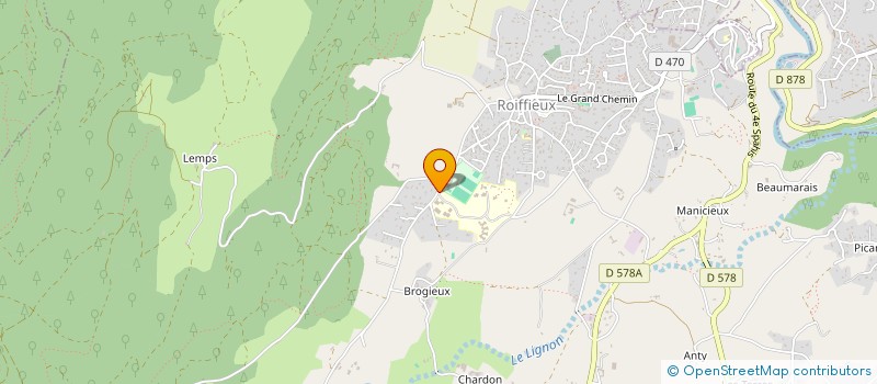 localisation de l'entreprise API POLY'HANDI ACCOMPAGNEMENT ET PROJET DE VIE INNOVANTS POUR ADULTES SITUATION POLYHANDICAP, HANDICAP RARE ET COMPLEXE  ROIFFIEUX