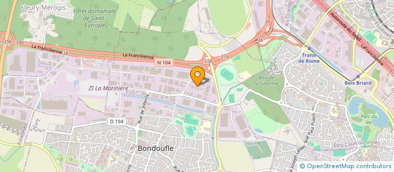 localisation de l'entreprise API POMPES à BONDOUFLE