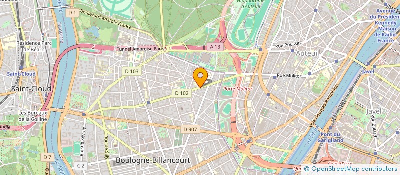 localisation de l'entreprise API PRODUCTIONS  BOULOGNE-BILLANCOURT