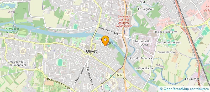 localisation de l'entreprise API SARL à OLIVET