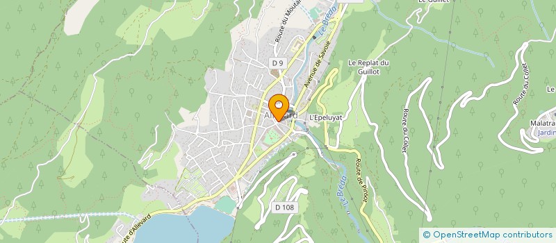 localisation de l'entreprise API SENTEURS  ALLEVARD