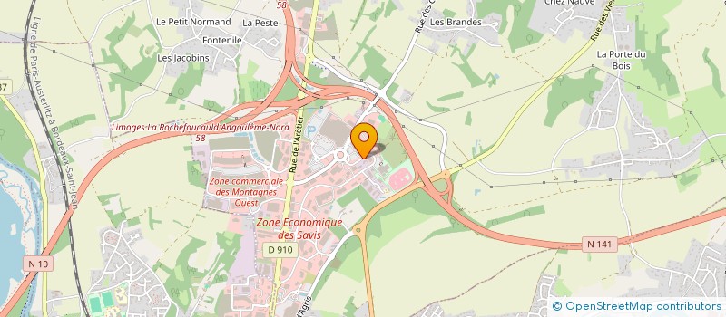 localisation de l'entreprise API STRUCTURES à CHAMPNIERS