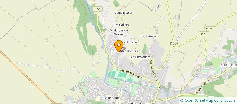 localisation de l'entreprise API-TEX à PROVINS