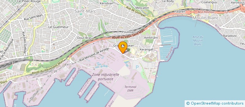localisation de l'entreprise API2M ASS.PROD.INDUSTR.MAT.MECANIQUES à BREST