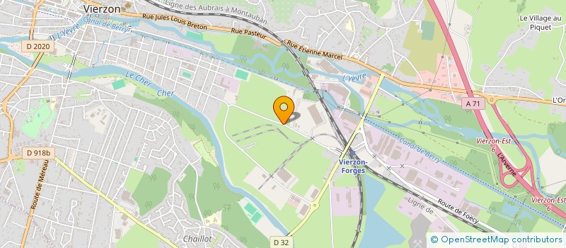 localisation de l'entreprise APIA à VIERZON