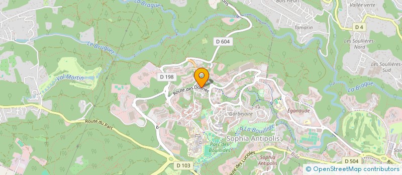 localisation de l'entreprise APIBORNE à VALBONNE