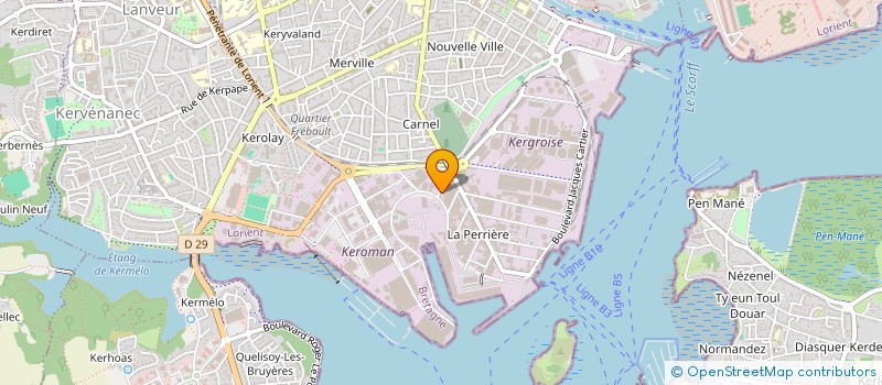 localisation de l'entreprise APIC PARTICIPATIONS à LORIENT