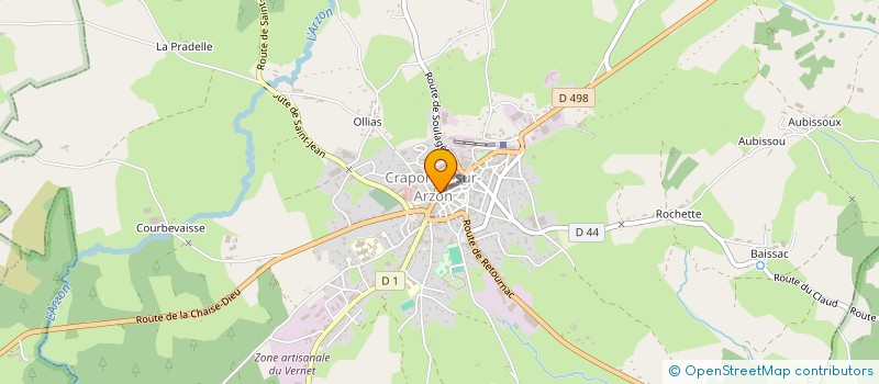 localisation de l'entreprise APIC PATRIMOINE  CRAPONNE-SUR-ARZON