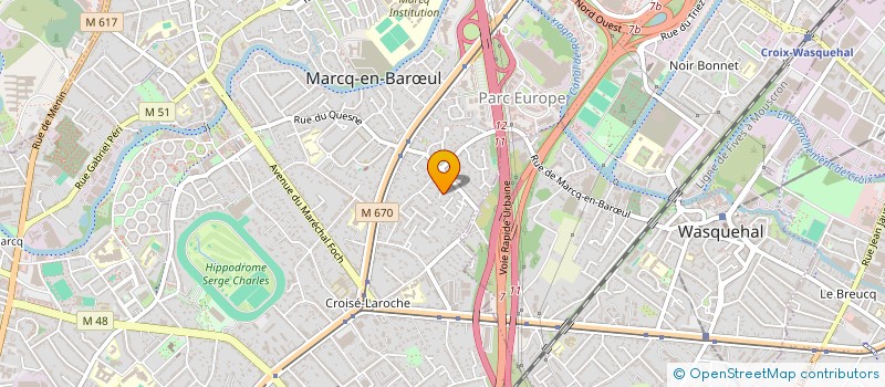 localisation de l'entreprise APICA à MARCQ-EN-BARŒUL