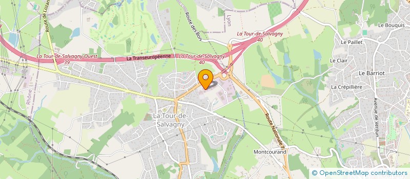 localisation de l'entreprise APICAL INFORMATIQUE à LA TOUR-DE-SALVAGNY