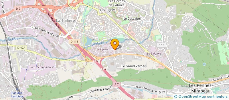 localisation de l'entreprise APICAL TECHNOLOGIES à LES PENNES-MIRABEAU