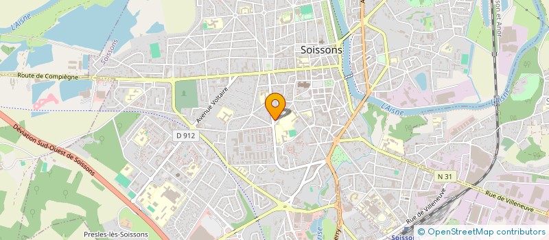 localisation de l'entreprise APICCS à SOISSONS