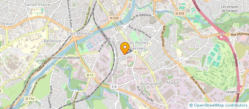 localisation de l'entreprise APICIUS à LIMOGES
