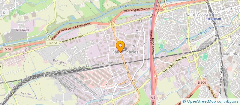 localisation de l'entreprise APICOS FRUITS  PERPIGNAN