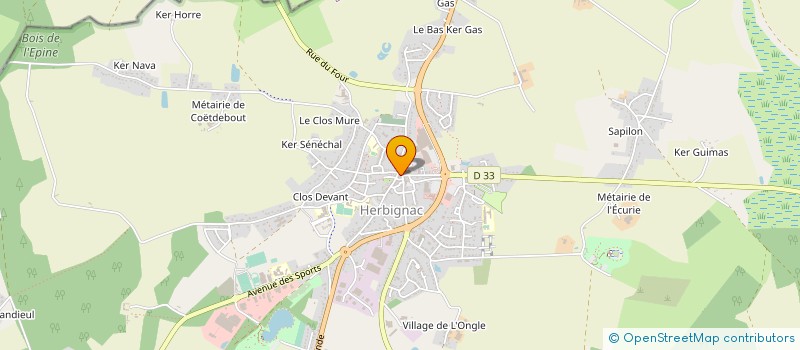 localisation de l'entreprise APICULTURE EN BRIERE à HERBIGNAC