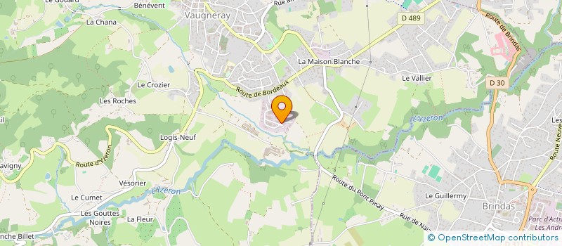 localisation de l'entreprise APIDIA à VAUGNERAY