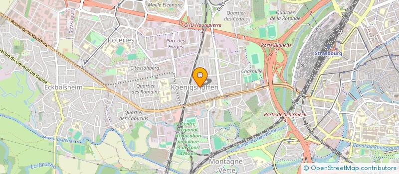 localisation de l'entreprise APIEL à STRASBOURG
