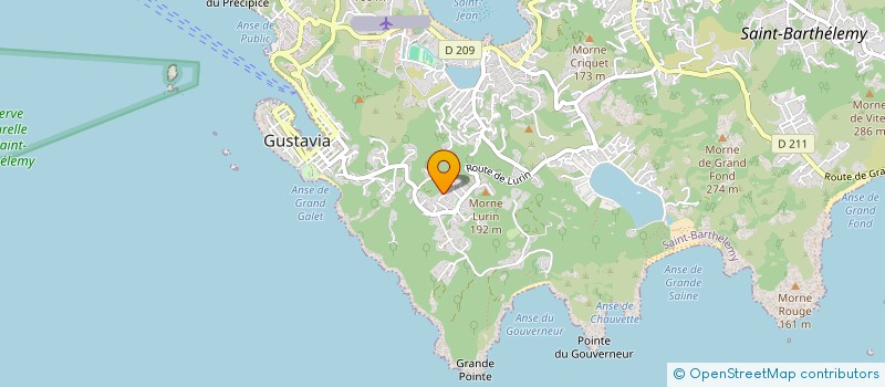 localisation de l'entreprise APIEM à SAINT BARTHELEMY