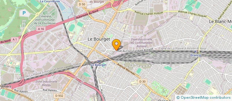 localisation de l'entreprise APIFOP ASSOCIATION POUR L'INSERTION PAR LA FORMATION PROFESSIONNELLE à LE BOURGET
