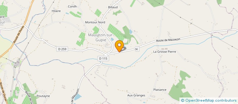 localisation de l'entreprise APIHA SAS  MAUVEZIN-SUR-GUPIE