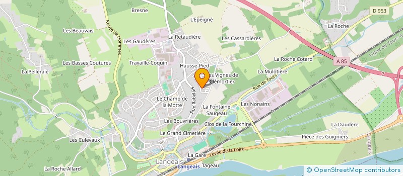 localisation de l'entreprise APIKE  LANGEAIS