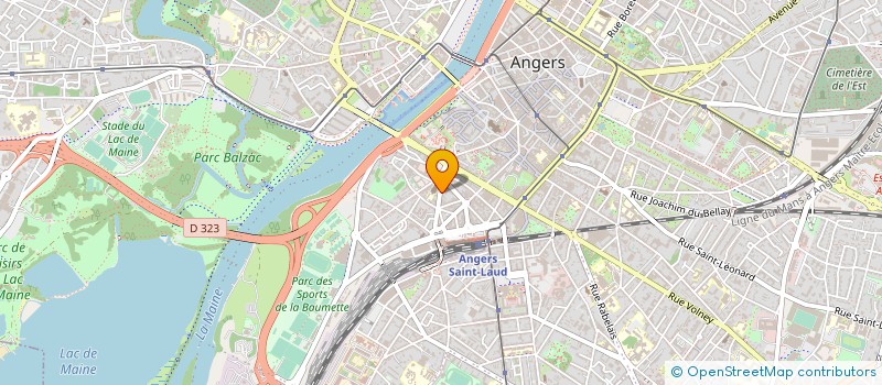localisation de l'entreprise APILAC DISTRIBUTION à ANGERS