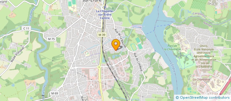 localisation de l'entreprise APILCINE  LA CHAPELLE-SUR-ERDRE