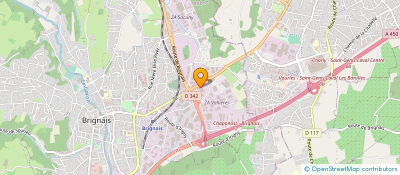 localisation de l'entreprise APILEAU  BRIGNAIS