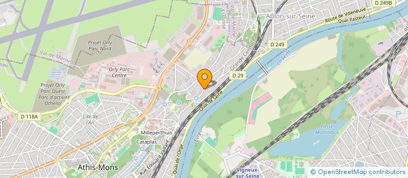 localisation de l'entreprise APILIA à ATHIS-MONS