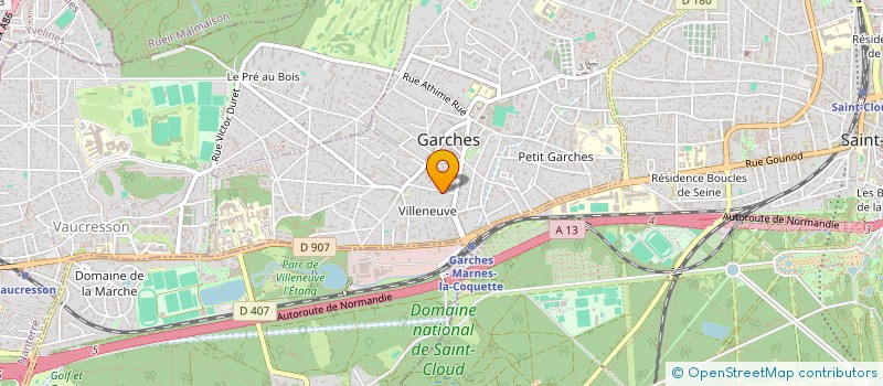 localisation de l'entreprise APIN à GARCHES