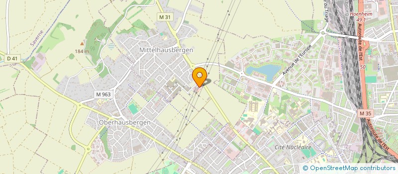 localisation de l'entreprise APINAE ANGE MI  MITTELHAUSBERGEN