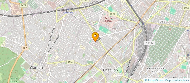 localisation de l'entreprise APINES  CHATILLON