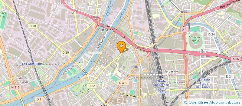 localisation de l'entreprise APIPOULAI PROD.  PARIS