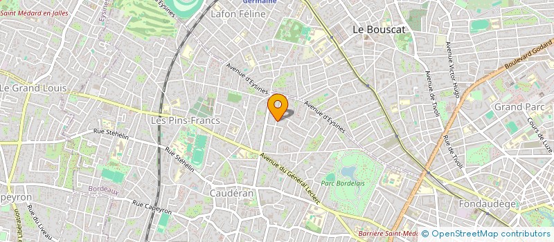 localisation de l'entreprise APIRUBI à BORDEAUX