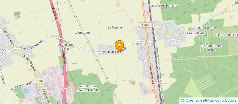 localisation de l'entreprise APIS EXPERTISES à CERCOTTES