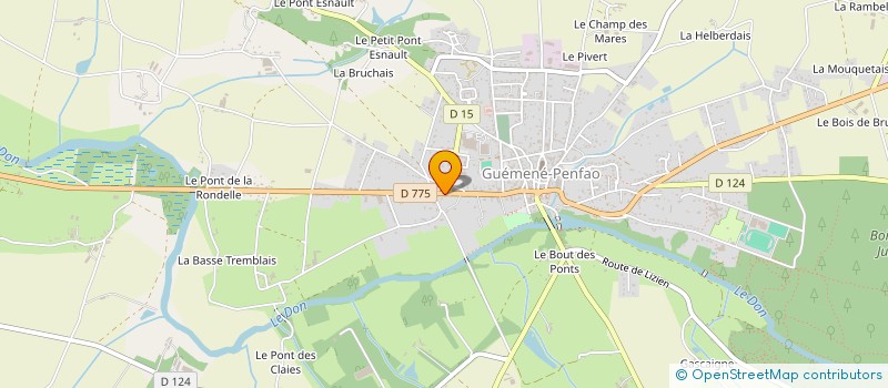 localisation de l'entreprise APIS MELIFICA  GUEMENE-PENFAO