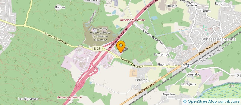 localisation de l'entreprise APIS MELLONA  BENESSE-MAREMNE