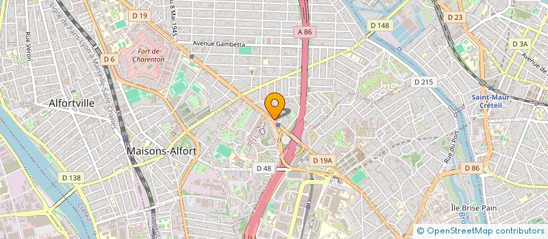 localisation de l'entreprise APISOFT à MAISONS-ALFORT
