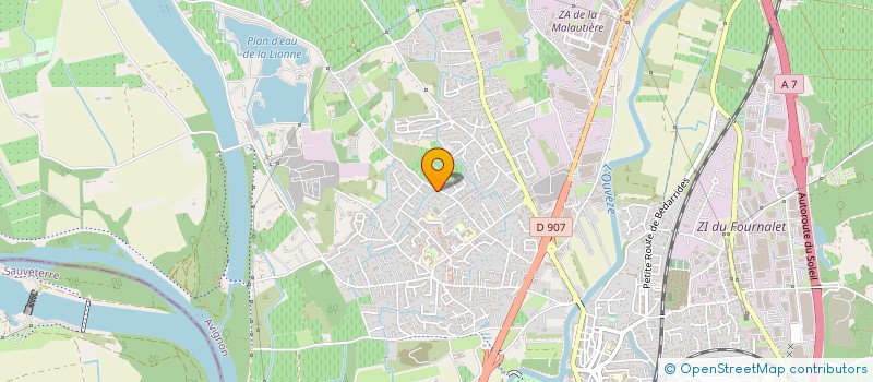 localisation de l'entreprise APITEC  SORGUES