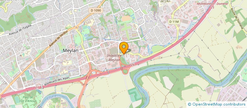 localisation de l'entreprise APITRAK à MEYLAN