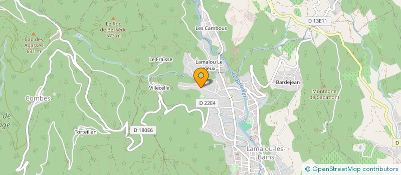 localisation de l'entreprise APIWONE  LAMALOU-LES-BAINS