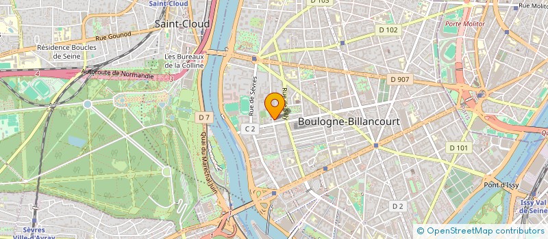 localisation de l'entreprise APIX  BOULOGNE-BILLANCOURT