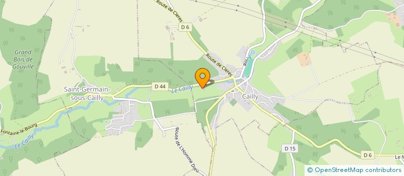 localisation de l'entreprise APJD  CAILLY